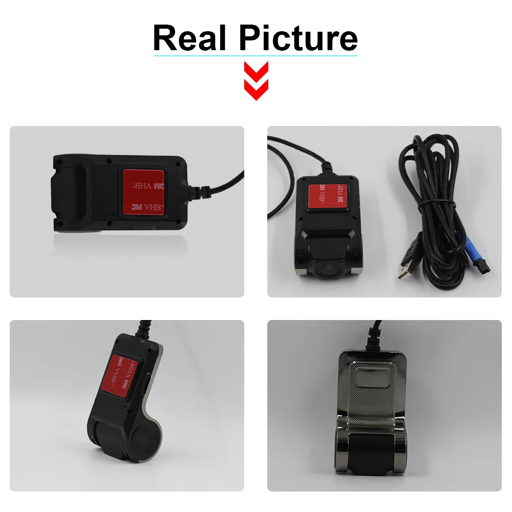 Dash Cam ADAS Car DVR HD 1080P USB Video Recorder For Android Navigation Front and Rear Dual Camera Loop Recording Night Vision