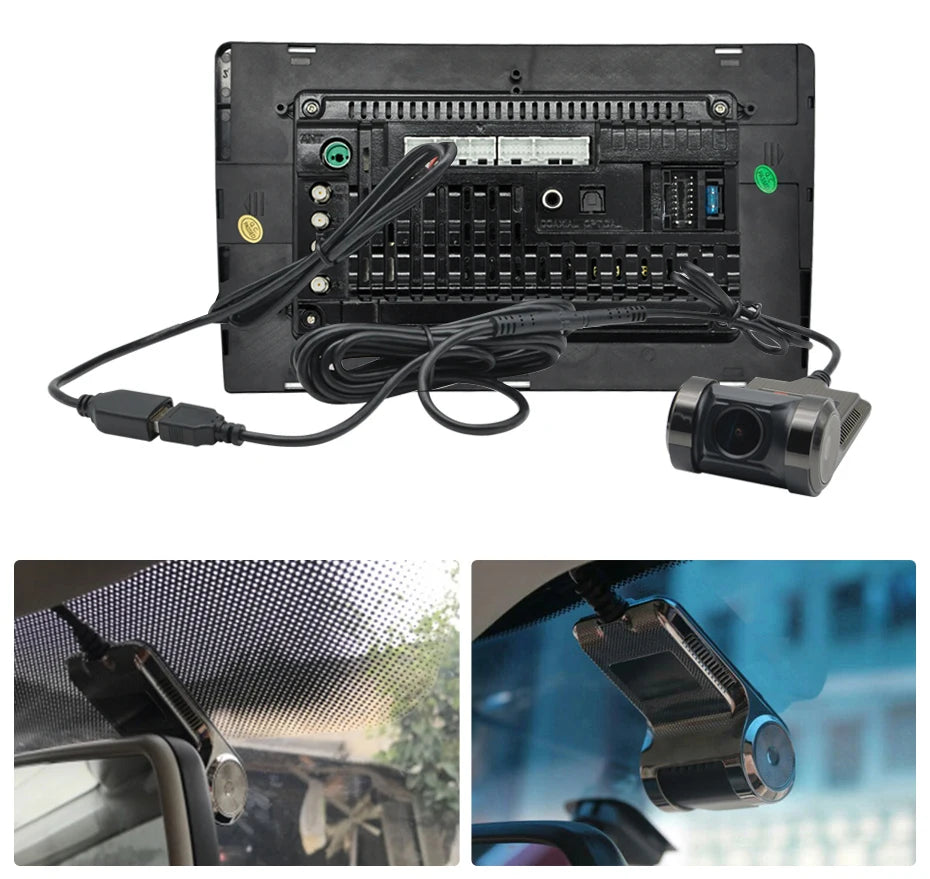 Dash Cam ADAS Car DVR HD 1080P USB Video Recorder For Android Navigation Front and Rear Dual Camera Loop Recording Night Vision