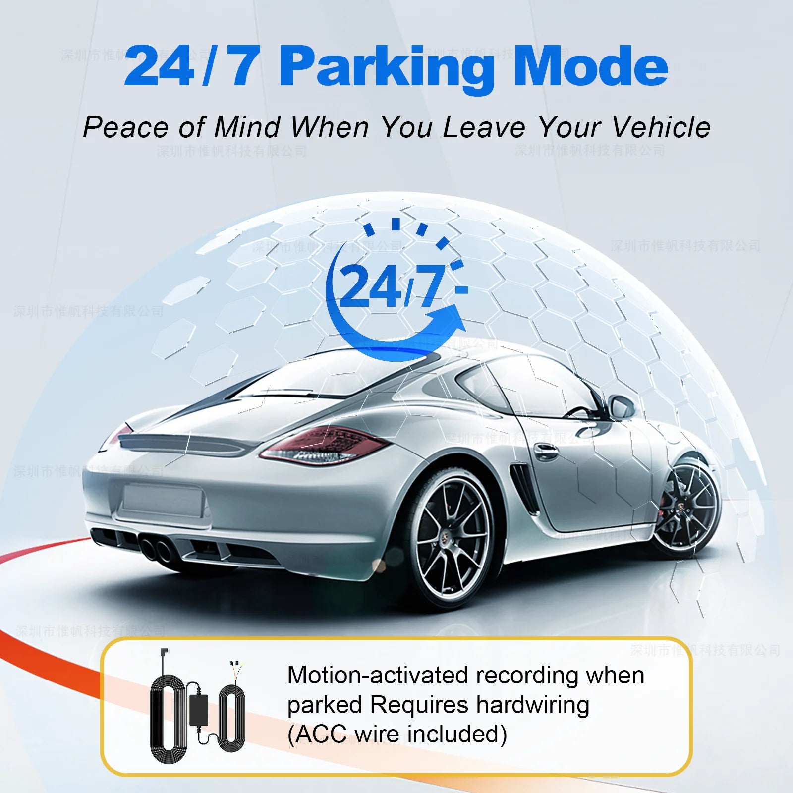 Dash Cam 4K Dual-channel Record 2K HDR 3.69'' IPS TouchScreen 24H Parking Monitor ADAS Car DVR WIFI APP 130° FOV Vehicle Recorde