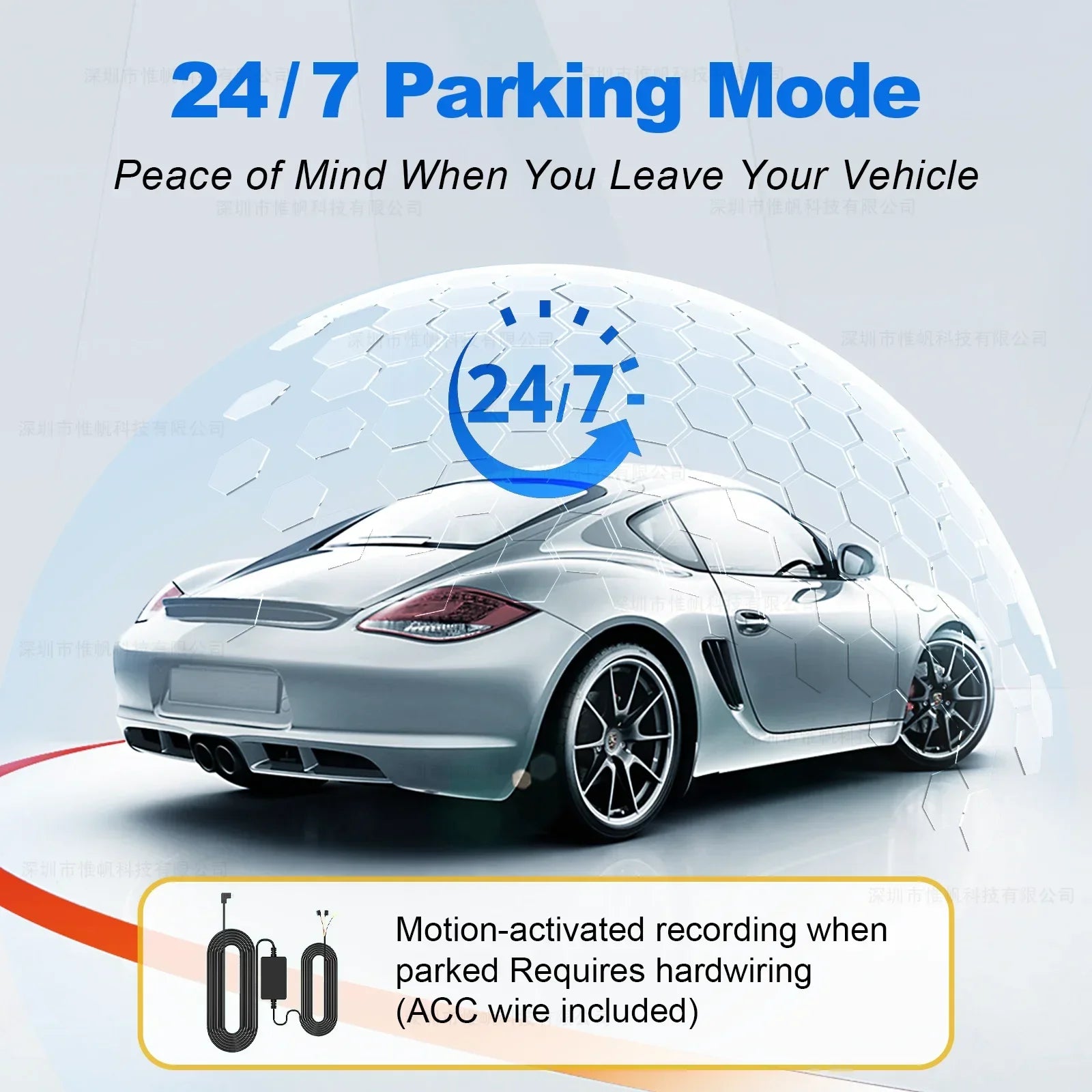 Dash Cam 4K Dual-channel Record 2K HDR 3.69'' IPS TouchScreen 24H Parking Monitor ADAS Car DVR WIFI APP 130° FOV Vehicle Recorde