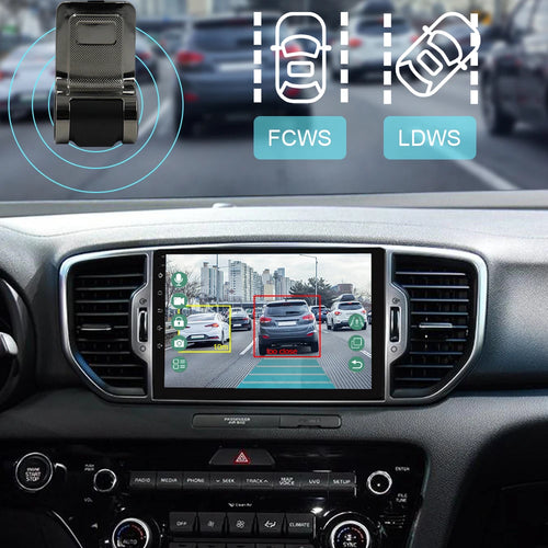 Dash Cam ADAS Car DVR HD 1080P USB Video Recorder For Android Navigation Front and Rear Dual Camera Loop Recording Night Vision